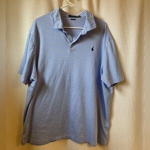 Polo Ralph Lauren Men’s Blue Striped Shirt XXL